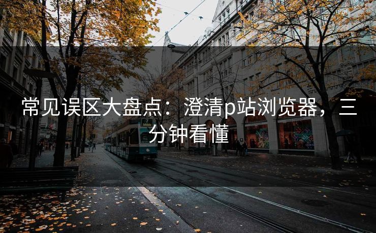 常见误区大盘点：澄清p站浏览器，三分钟看懂