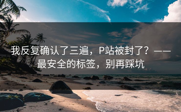 我反复确认了三遍，P站被封了？——最安全的标签，别再踩坑
